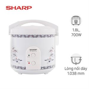 Nồi cơm nắp gài Sharp 1.8 lít KS-183TJV-CR