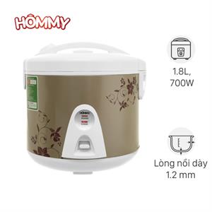 Nồi cơm nắp gài Hommy 1.8 lít JRC-180FE