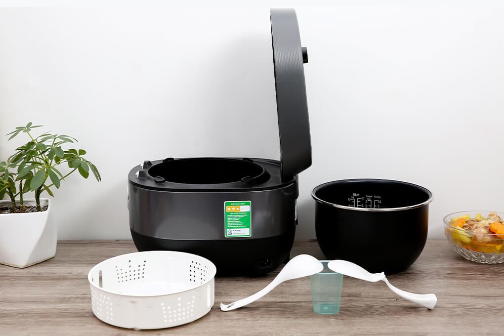 Nồi cơm cao tần Kangaroo 1.8 lít KG18RIH2 Màu Xám đậm