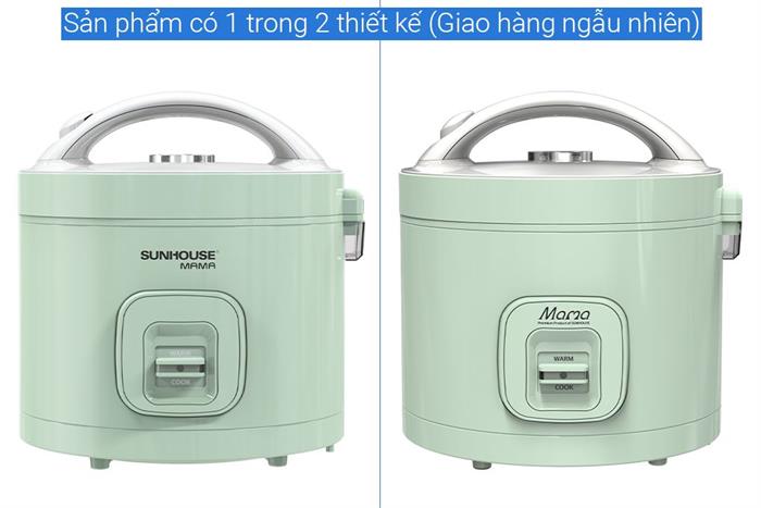 Nồi cơm nắp gài Sunhouse Mama 1.8 lít SHD8665B Màu Xanh ngọc