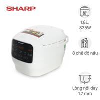 Nồi cơm điện tử Sharp 1.8 lít KS-COM183MV-WH