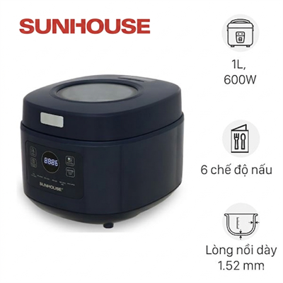 Nồi cơm điện tử Sunhouse 1 lít SHD8802