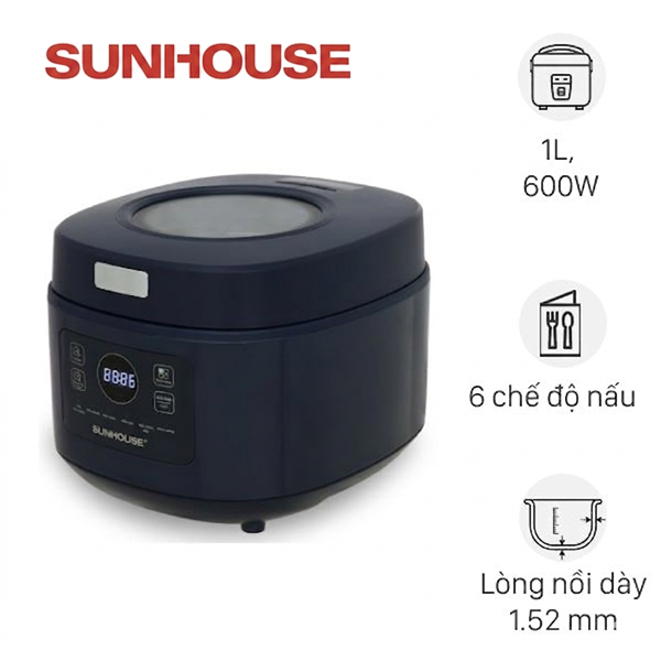Nồi cơm điện tử Sunhouse 1 lít SHD8802