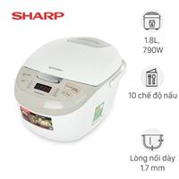 Nồi cơm điện tử Sharp 1.8 lít KS-COM191EV-WH