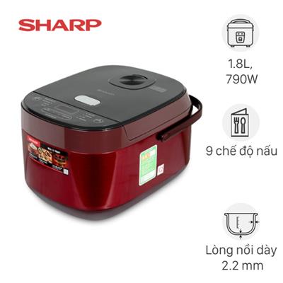 Nồi cơm điện tử Sharp 1.8 lít KS-COM194EV-RD