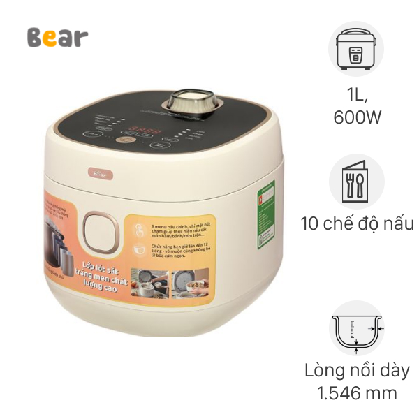 Nồi cơm điện tử Bear 1 lít DFB-C30D1