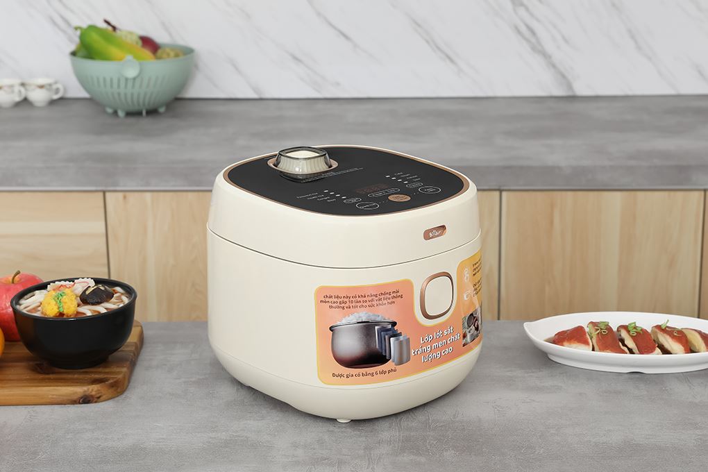 Nồi cơm điện tử Bear 1 lít DFB-C30D1 Màu Trắng