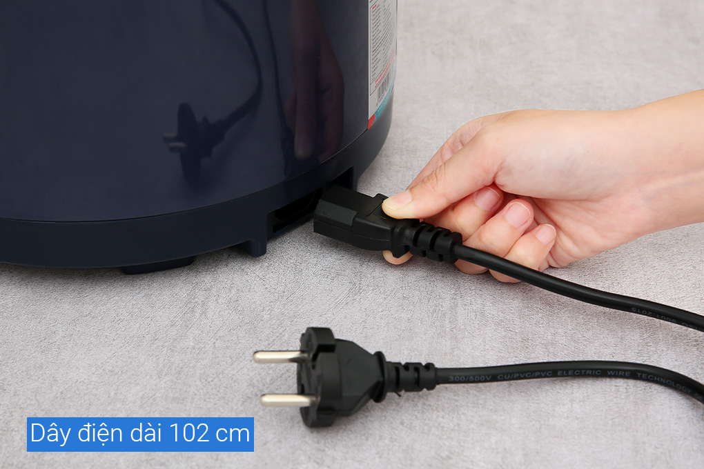 Nồi cơm nắp gài Sunhouse 1.8 lít SHD8632 Màu Xanh Đậm