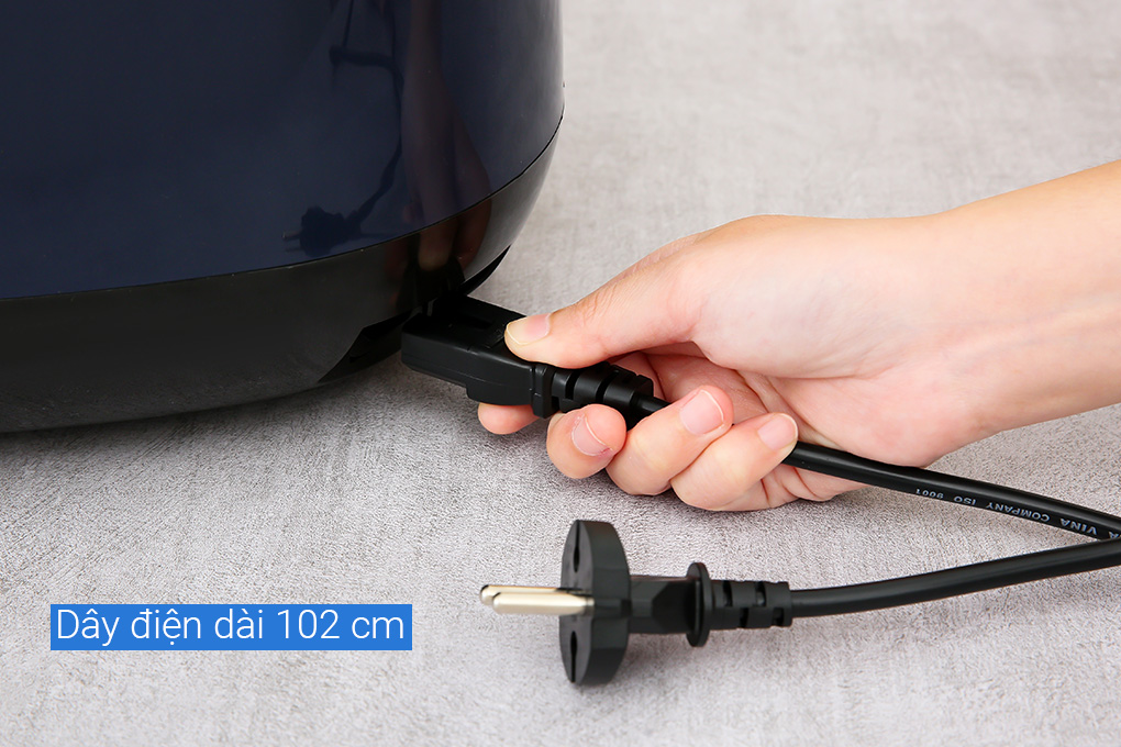 Nồi cơm nắp gài Sunhouse 1.8 lít SHD8611N Màu Xanh Tím Than