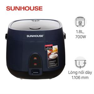 Nồi cơm nắp gài Sunhouse 1.8 lít SHD8611N
