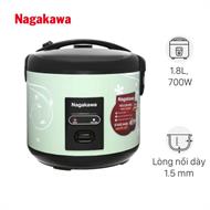 Nồi cơm nắp gài Nagakawa 1.8 lít NRC3823