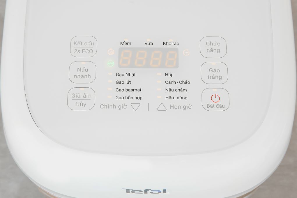 Nồi cơm điện tử Tefal 1.8 lít Delirice RK7711Y0 Màu Trắng