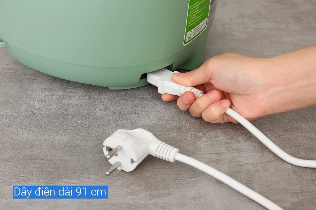 Nồi cơm nắp gài Philips 1.8 lít HD3212/32 Màu Xanh lá
