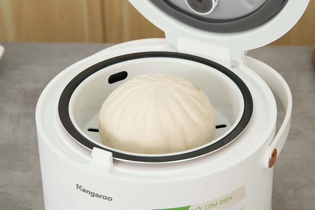 Nồi cơm nắp gài Kangaroo 0.8 lít KGRC08M3 Màu Trắng