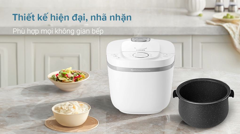 Thiết kế - Nồi cơm điện tử Philips 1.8 lít HD4717/30