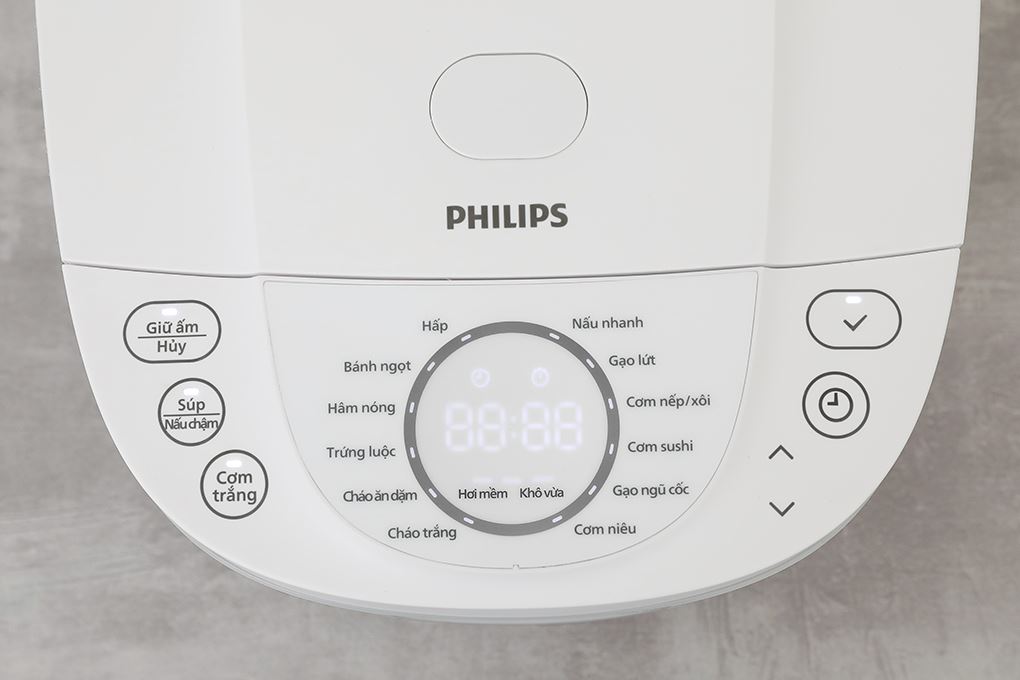 Nồi cơm điện tử Philips 1.8 lít HD4717/30 Màu Trắng