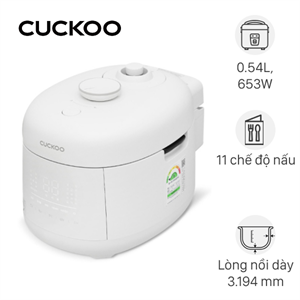 Nồi cơm điện tử áp suất Cuckoo 0.54 lít CRP-T0310FGW