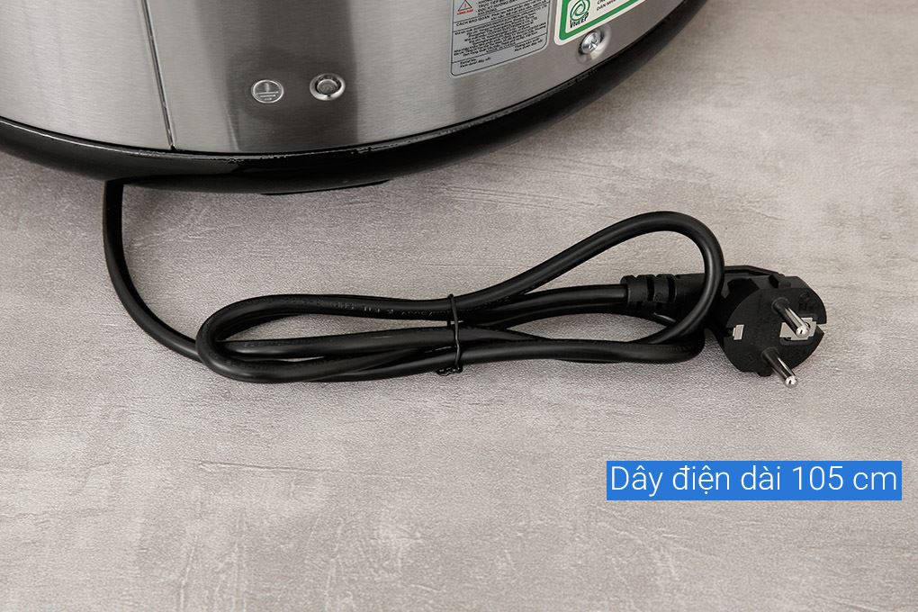 Nồi cơm nắp gài Cuckoo 6.3 lít CR-3555/BKSTVNCRCV Màu Đen - Xám