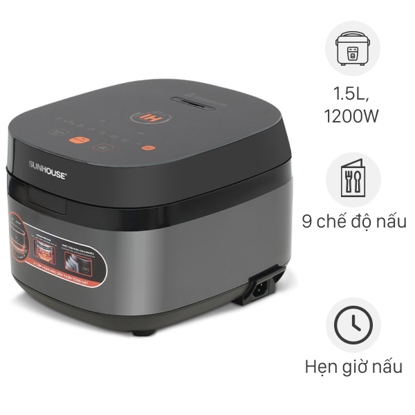 Nồi cơm cao tần Sunhouse Mama 1.5 lít SHD8827