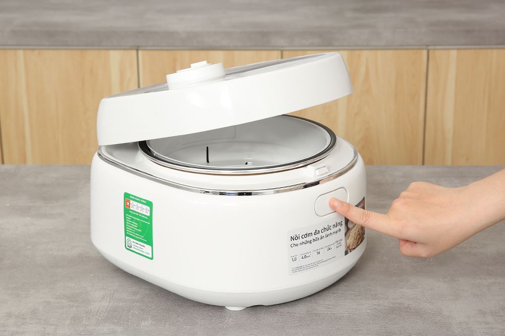 Nồi cơm điện tử Panasonic 1 lít SR-DK104WRA Màu Trắng