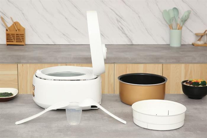 Nồi cơm điện tử Panasonic 1 lít SR-DK104WRA Màu Trắng