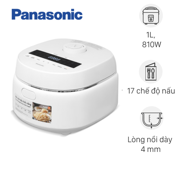 Nồi cơm điện tử Panasonic 1 lít SR-DK104WRA