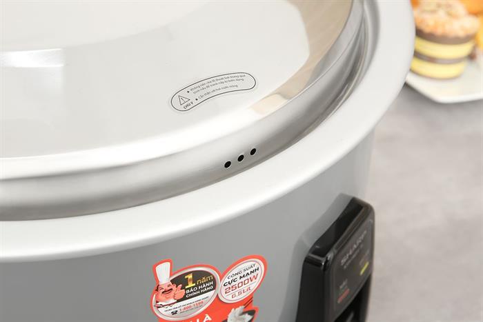 Nồi cơm nắp rời Sharp 6.5 lít KSH-H65V-SL Màu Bạc