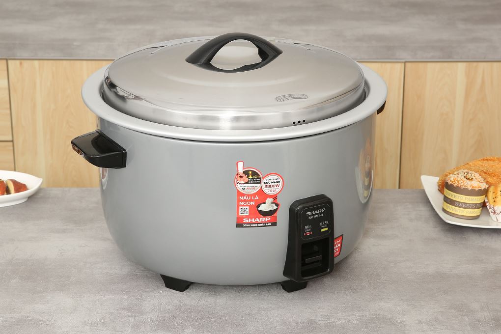 Nồi cơm nắp rời Sharp 7.8 lít KSH-H78V-SL Màu Bạc