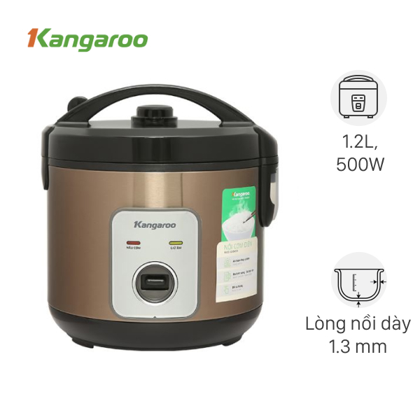 Nồi cơm nắp gài Kangaroo 1.2 lít KGRC12M3
