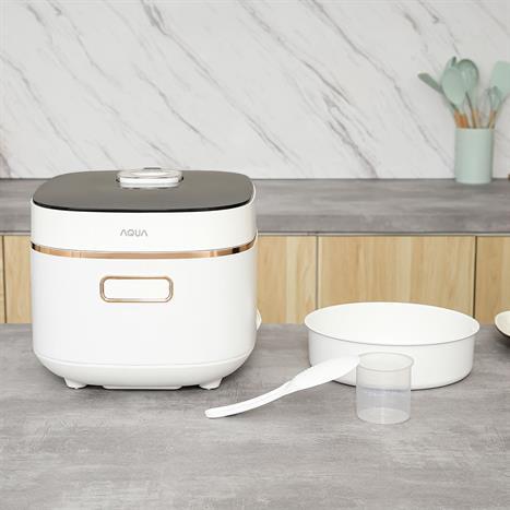 Nồi cơm điện cao tần AQUA 1.5 lít AQS-RIH401R(W)-VN Màu Trắng
