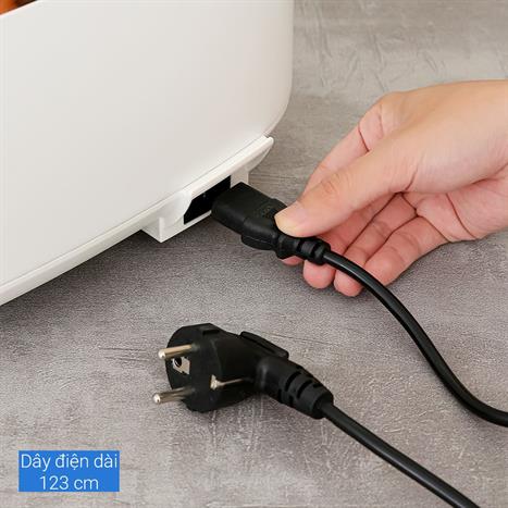 Nồi cơm điện cao tần AQUA 1.5 lít AQS-RIH401R(W)-VN Màu Trắng