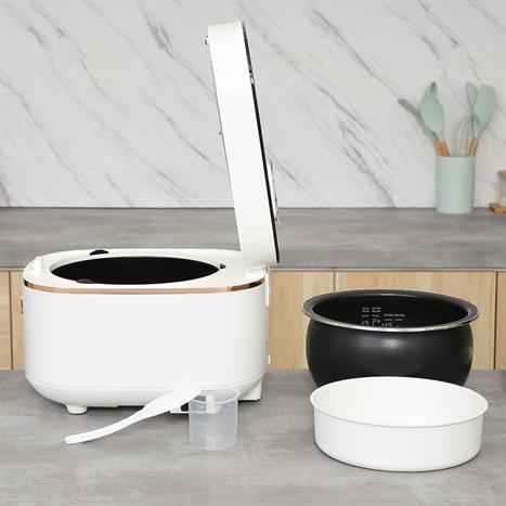 Nồi cơm điện cao tần AQUA 1.5 lít AQS-RIH401R(W)-VN Màu Trắng