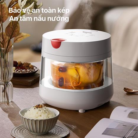 Nồi cơm điện tử Deerma 3 lít DEM-FB15W Màu Trắng