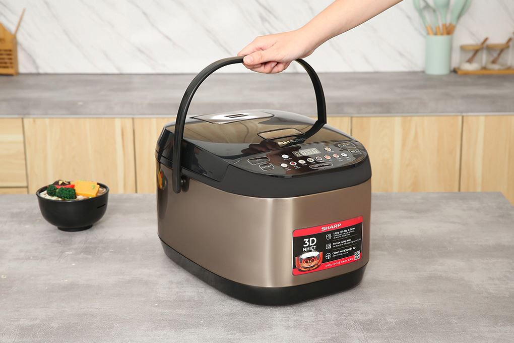 Nồi cơm điện tử Sharp 1.8 lít KS-TH18E2O-RS Màu Vàng Hồng