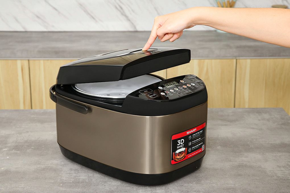 Nồi cơm điện tử Sharp 1.8 lít KS-TH18E2O-RS Màu Vàng Hồng