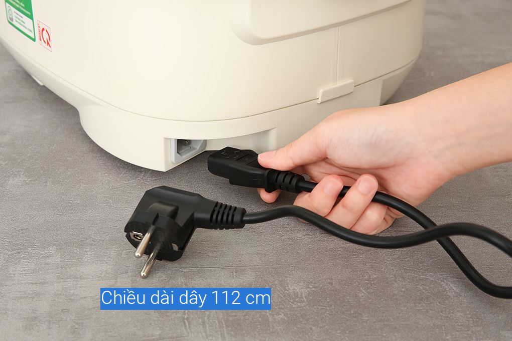 Nồi cơm cao tần Sharp 1.8 lít KS-IH18IX-WH Màu Trắng - Kem