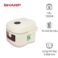 Nồi cơm cao tần Sharp 1.8 lít KS-IH18IX-WH