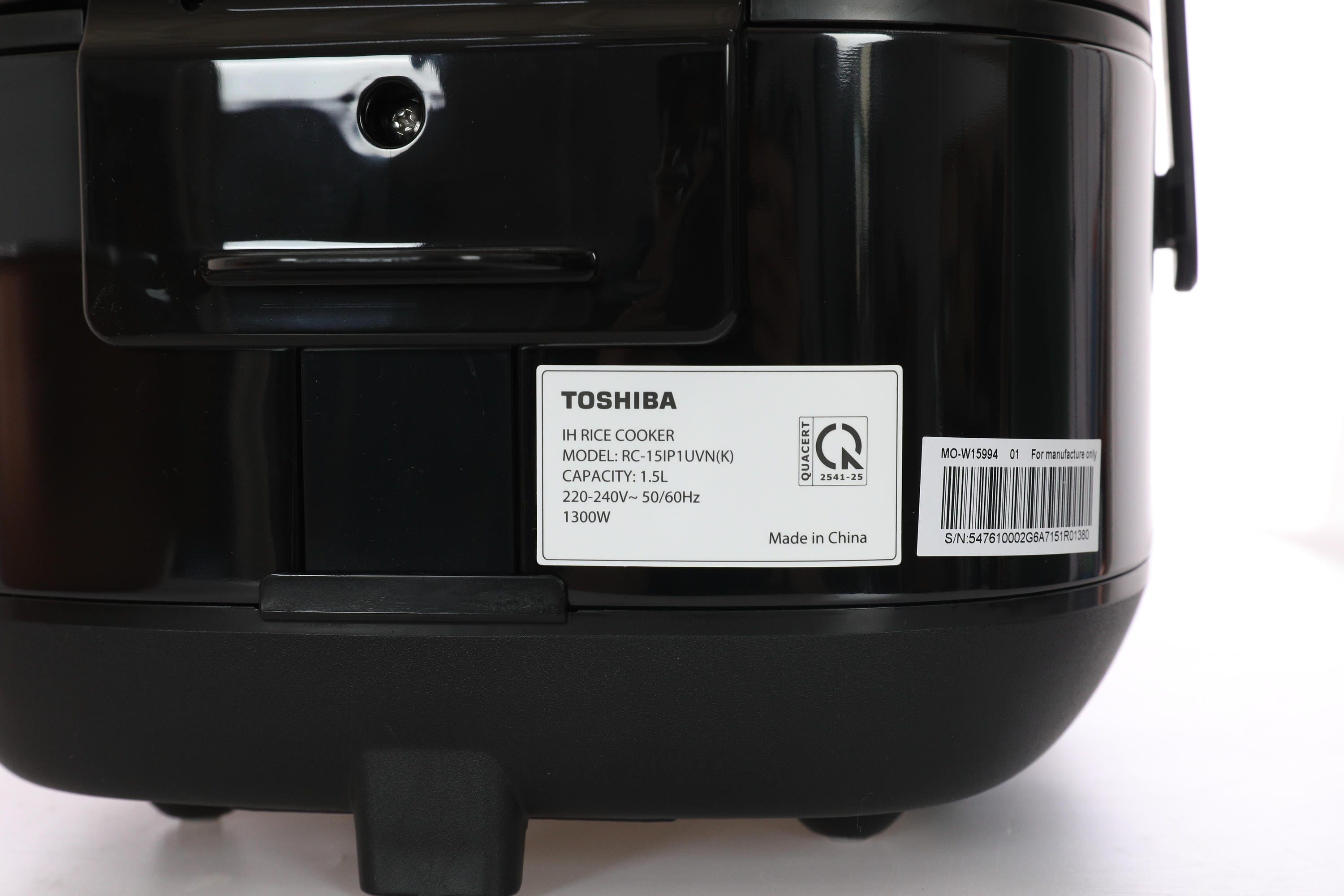 Nồi cơm cao tần Toshiba 1.5 lít RC-15IP1UVN(K) Màu Đen