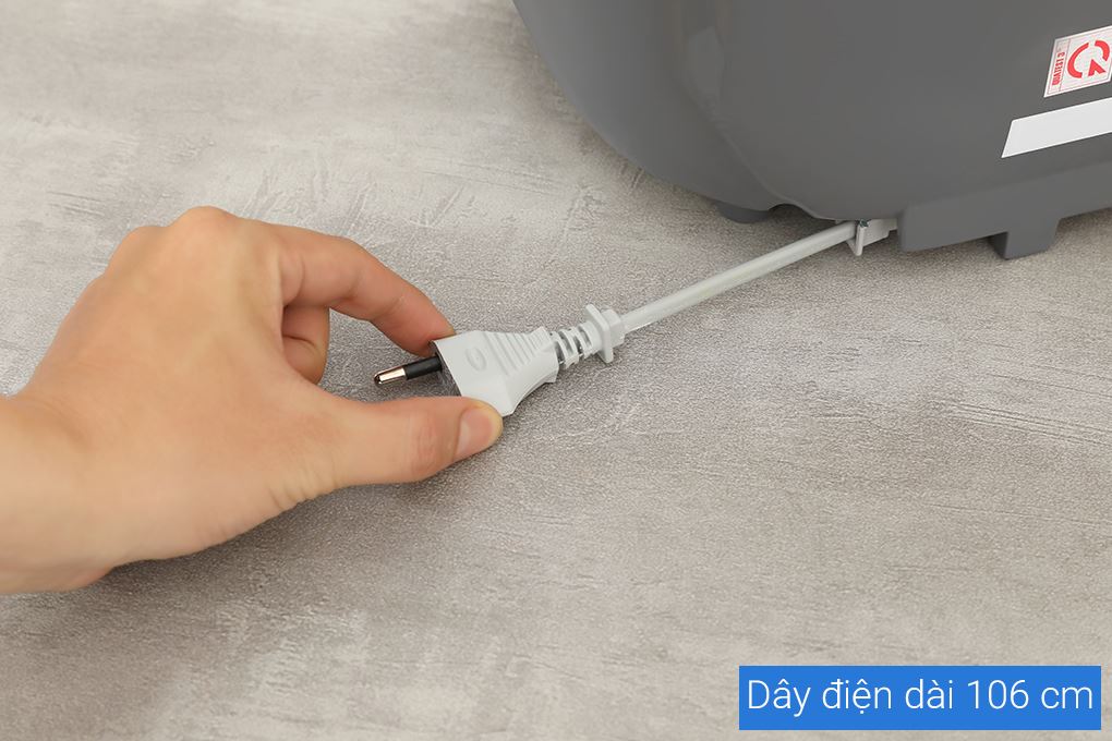 Nồi cơm nắp gài Sharp 1.8 lít KS-PR19ETV-GR Màu Xám