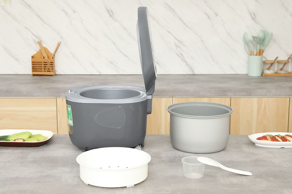 Nồi cơm nắp gài Sharp 1.8 lít KS-PR19ETV-GR Màu Xám
