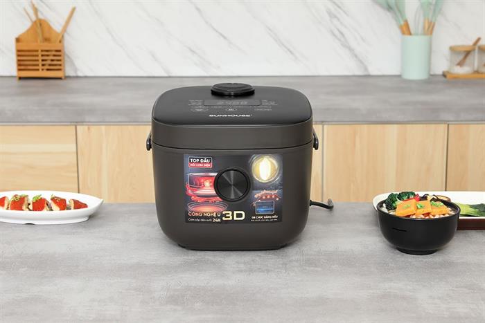 Nồi cơm điện tử Sunhouse 1.5 lít SHD8823 Màu Đen