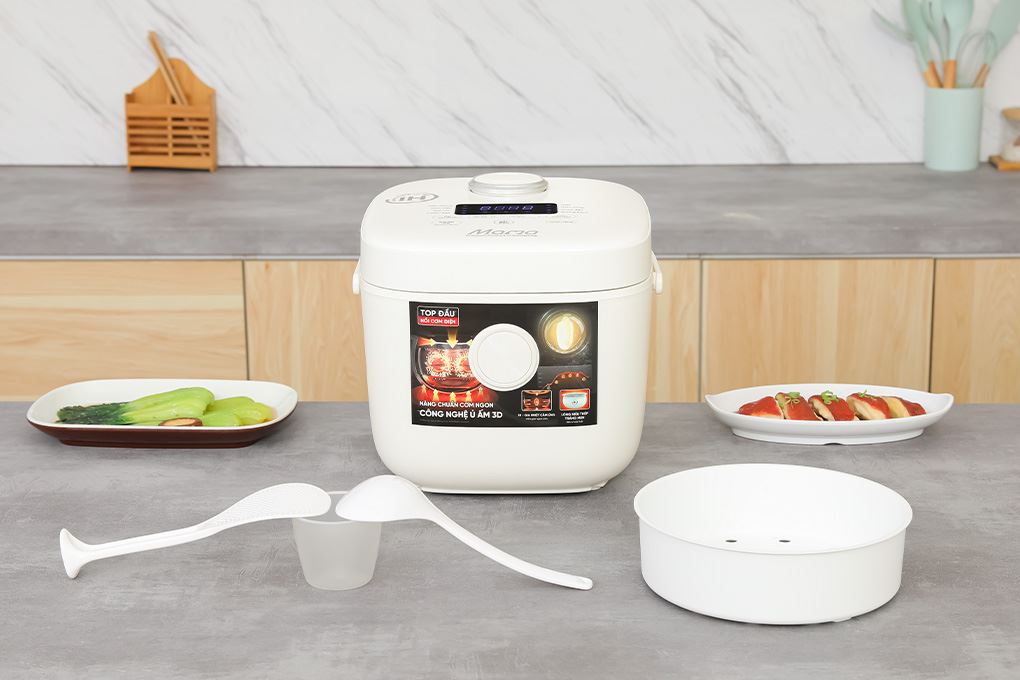 Nồi cơm điện cao tần Sunhouse Mama 1.8 lít SHD8957 Màu Trắng