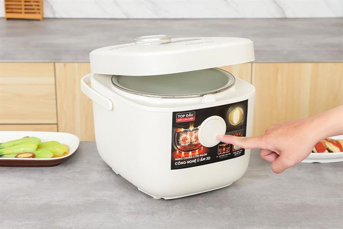 Nồi cơm điện cao tần Sunhouse Mama 1.8 lít SHD8957 Màu Trắng