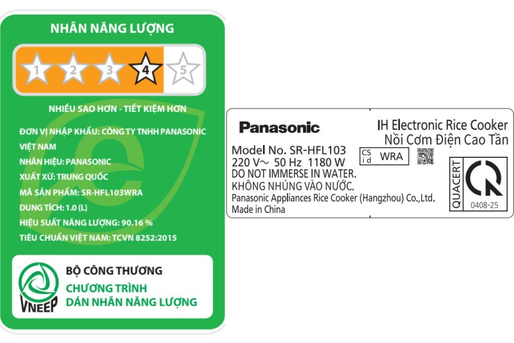 Nồi cơm cao tần Panasonic 1 lít SR-HFL103WRA - 6