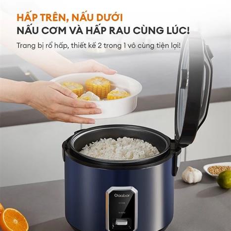 Nồi cơm nắp gài Gaabor 2.2 lít RC50M-BE01A Màu Xanh