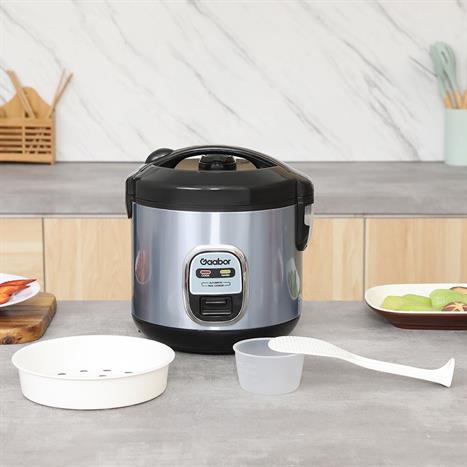 Nồi cơm nắp gài Gaabor 1.0 lít RC20M-YE01A Màu Bạc