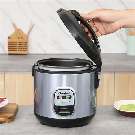 Nồi cơm nắp gài Gaabor 1.0 lít RC20M-YE01A Màu Bạc