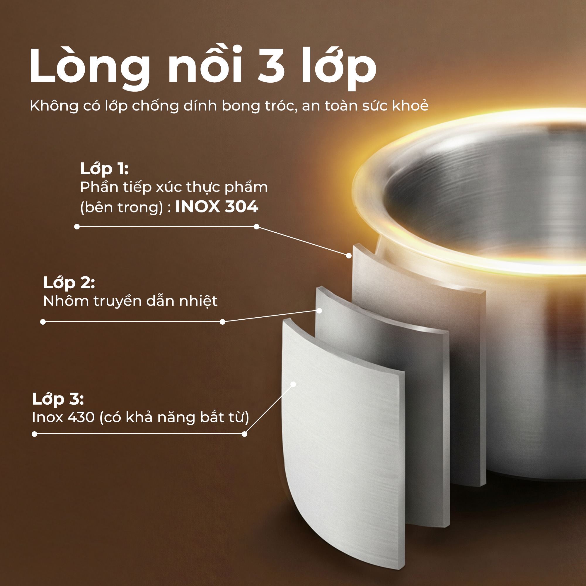 Nồi cơm điện tách đường Paveden 1.2 lít PR-3D12LSBE Màu Màu be