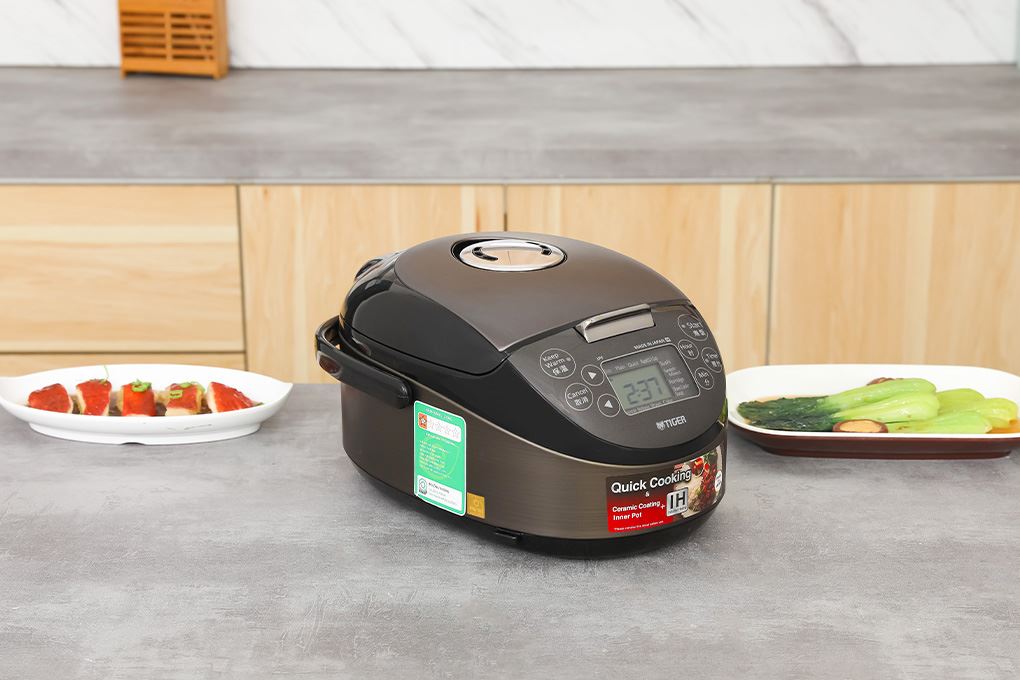 Nồi cơm cao tần Tiger 0.54 lít JPF-A55W - Xám Màu Xám