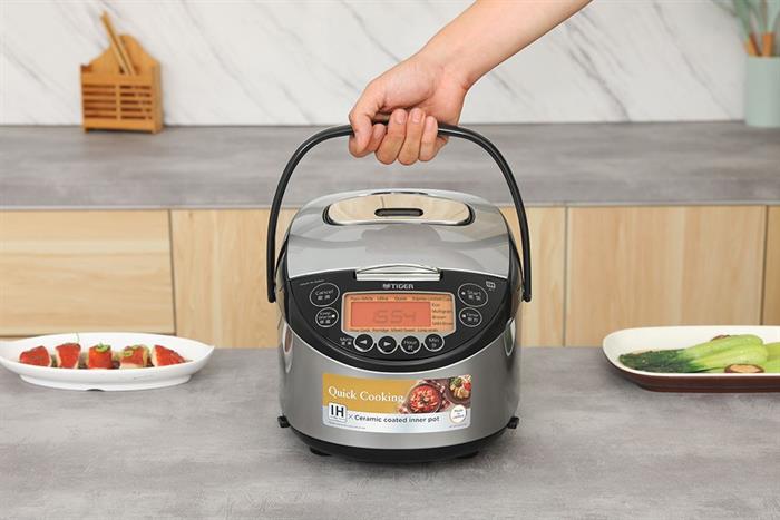 Nồi cơm cao tần Tiger 1 lít JKT-F10W Màu Đen - Xám